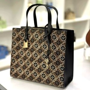 Marc Jacobs Mini Grind Signet Tote Bag Crossbody Black Multi